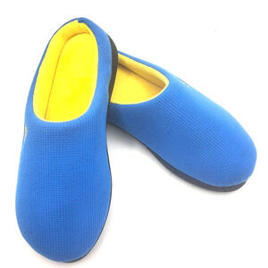 ROCKDOVE Two Tone House Slippers Blue Yellow Mens Size Small 7-8
